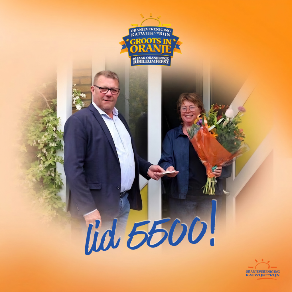 🧡 Groots in Oranje gaat door: 5500 leden! 